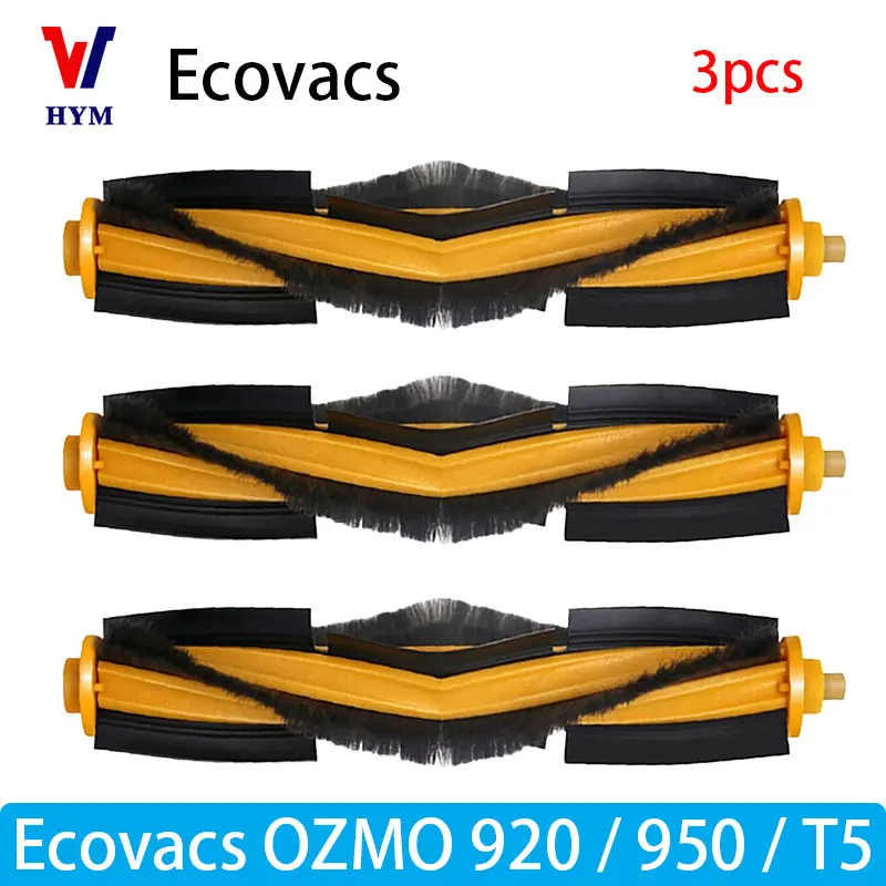Accessoires voor Ecovacs Debot OZMO T5 / 920 / 950: hoofdborstel, zijborstel, waterreservoir, wielen, filter, dweil, reserveonderdelen voor stofzuiger.
