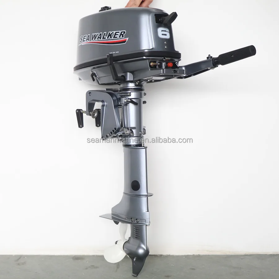 Seawalker 2 Stroke 6HP  Outboard motor Marine Boat Engine short shaft for inflatable boat raft yacht