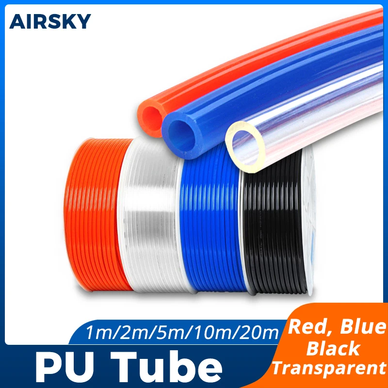 Polyurethane Tubing 1M/2M/5M/10M/20M Air Component Hose 4mm 6mm 8mm 10mm - 16mm Pneumatic Hose Pu Pipe Air Tube Compressor Hose