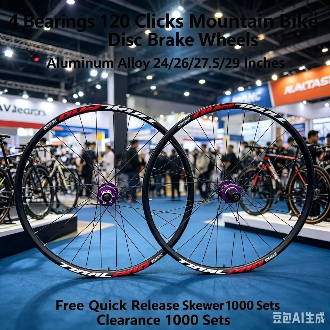 MTB Wheelset 24/26/27.5/29 Inch 120 Clicks 11 Speed HG Cassette Hub 4 Sealed Bearings Quick Release Disc Brake Aluminum Alloy