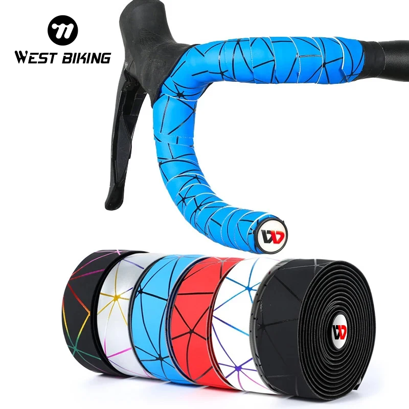 WEST BIKING Road Bicycle Handlebar EVA Bar Tape Soft Anti-slip Cycling Handle Bar Tape Bicycle Strap MTB Road Bike Accessories