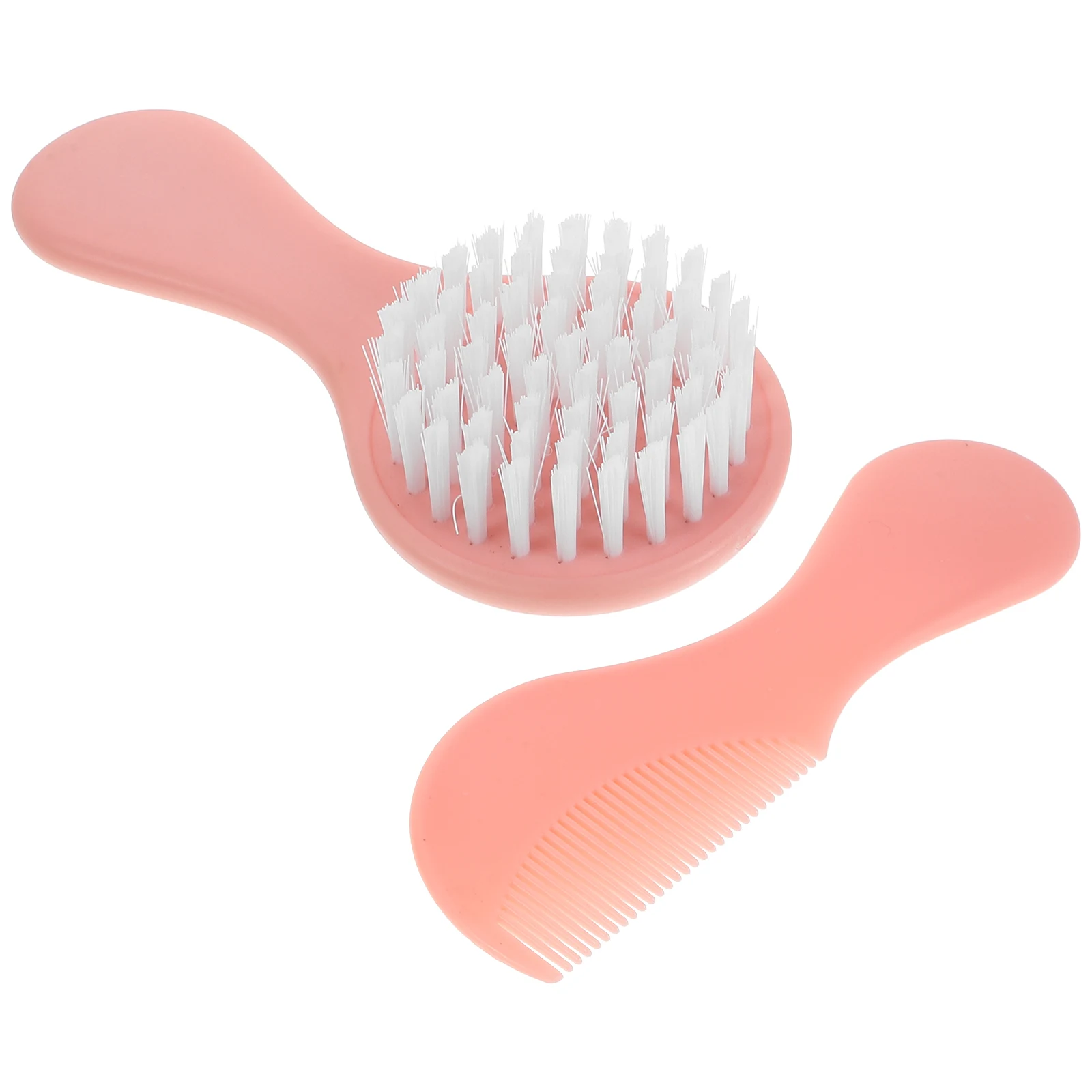 

Baby Brush Comb Set Newborn Dandruff Removal Hair Combs Toddler Grooming Kit Safe Plastic Nylon Fine Hair Scalp Care Gentle
