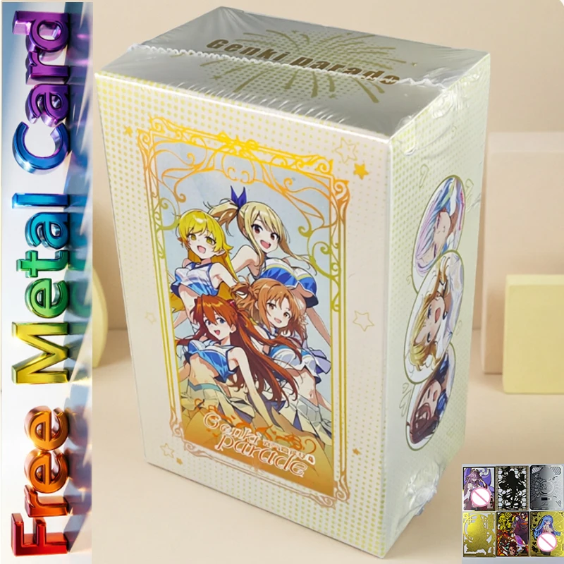 2026 Genki Parade Vol 4 Gold Parade Goddess Cheer Squad Rem Beatrice Summer Swimsuit Holo Foil Waifu Trading Card Collection Toy