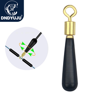 DNDYUJU 50X Fishing Gear Block Rotation Drift Fishing Floats Accessory Bobber Copper Rubber Tools Fish Float Fishing Float Base