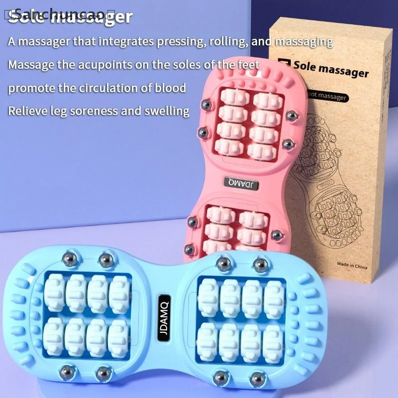 

4,5San mab Роликовый массажер для ног для массажа ног Реабилитация упражнения для уменьшения стресса Точечный массажер для ног