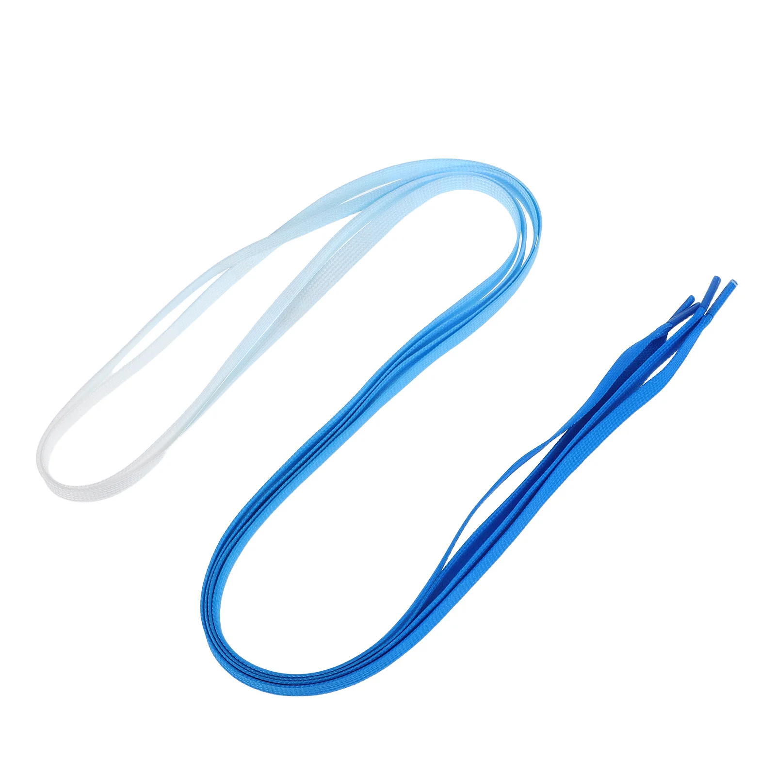 

Polyester Shoelaces 7 Colors Gradient Flat Laces for Sneakers Canvas Shoes Replacement Longlasting Versatile Use