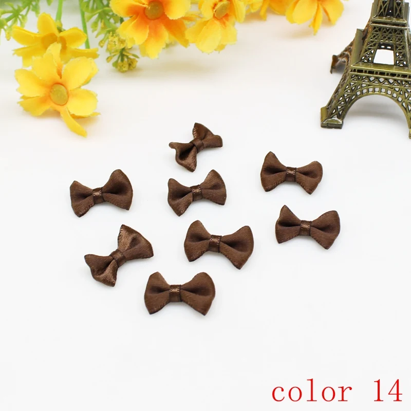 50/100 Stück 10mm-20mm Kleine Satinband-Schleifen Blumenband-Schleifen Bastelbedarf Kinderkleidung Hochzeit Party Nähen DIY Dekorationen – Detail 18