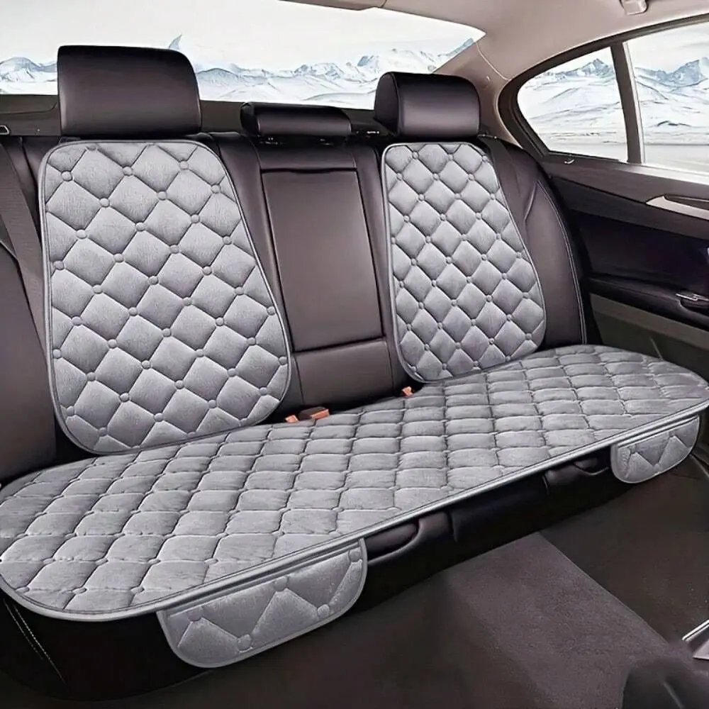 

Plush Universal Car Seat Cover Plus Breathable, Soft, And Comfortable Rear Cushion Protector Mat Pad With Superior Support Fits