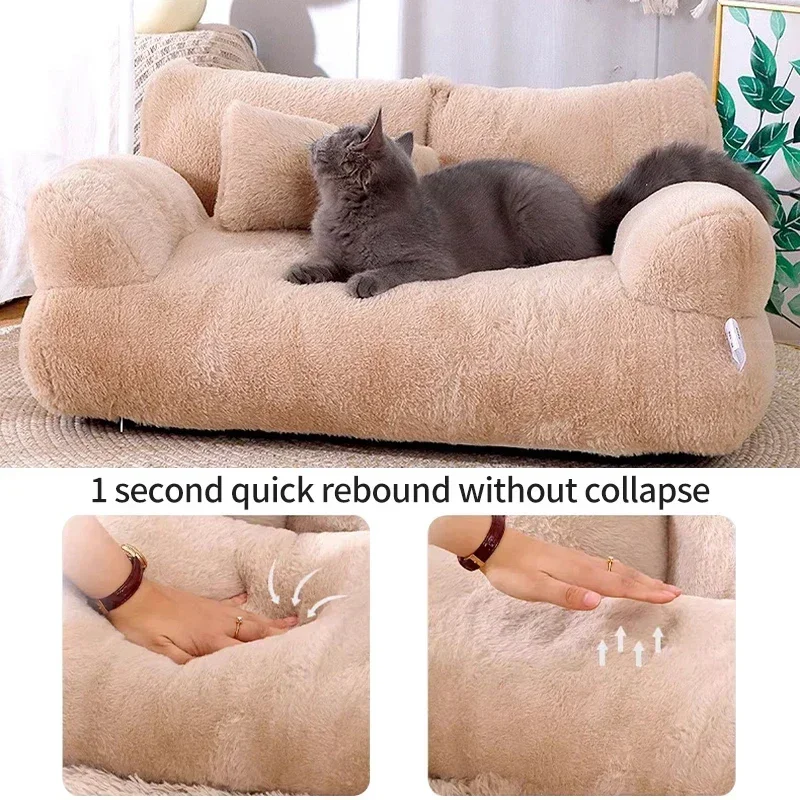 Cat Bed Sofa Warm Super Soft Pet Sleeping Cushion Pet Bed for Small Medium Dogs Cats Bed Puppy Kitten Bed Sleeping Supplies