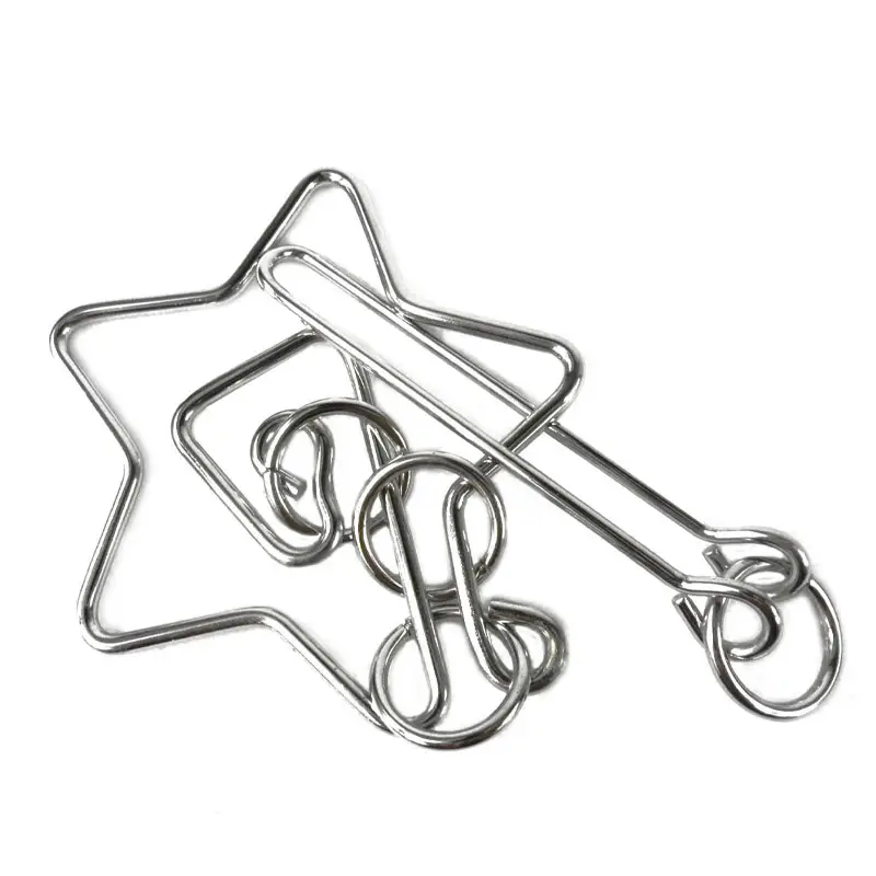 Metal Puzzle Mind Brain Teaser Magic Wire Rings Puzzles Game Great Educational Toys For Kids and Adults IQ Challenge Fun Gifts - Image 11