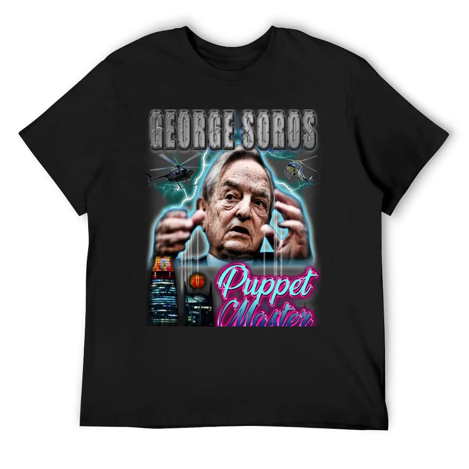 George Soros - Conspiracy tee T-Shirt sweat cotton graphic tees cute tops mens t shirts casual stylish