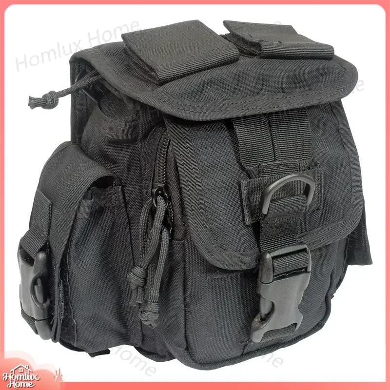 Multifunctional Messenger Bag 1000D Nylon Waterproof Crossbody Bag for Men Women Hiking Fishing Travel Work Daily Use