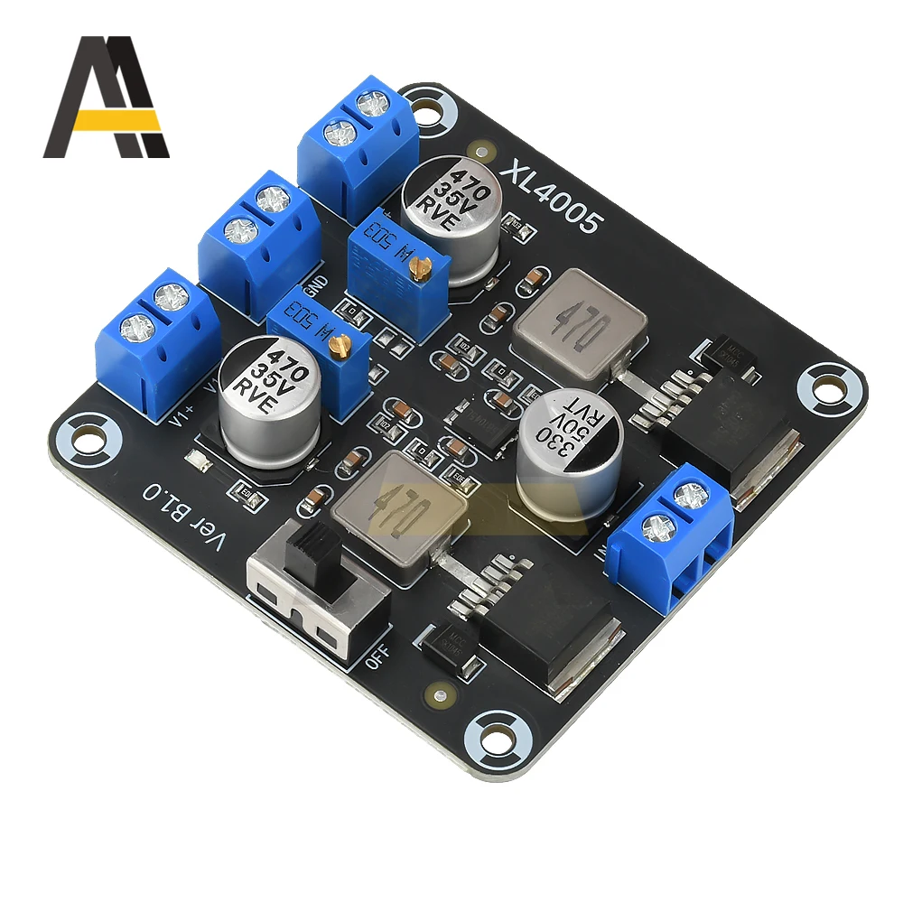 

5A двухканальный переключатель, модуль питания DC-DC 5-32 В до 0,8-30 В, снижение напряжения, регулируемая защита, понижающая плата
