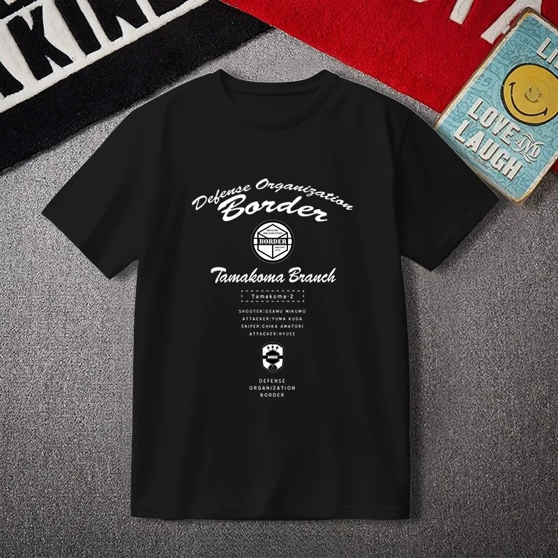 Anime World Trigger Yuma Kuga Short Sleeve T Shirt Women Men Harajuku Tops Aesthetic Graphics Tshirt Cotton Tees Streetwear
