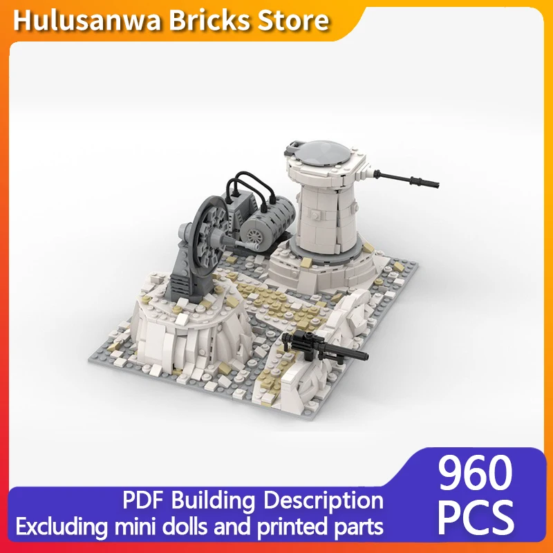 Star Movies Model MOC Building Bricks Snow Campaign Rebel Cannon Modular Technology Gifts Holiday Assemble Children Toys Suit