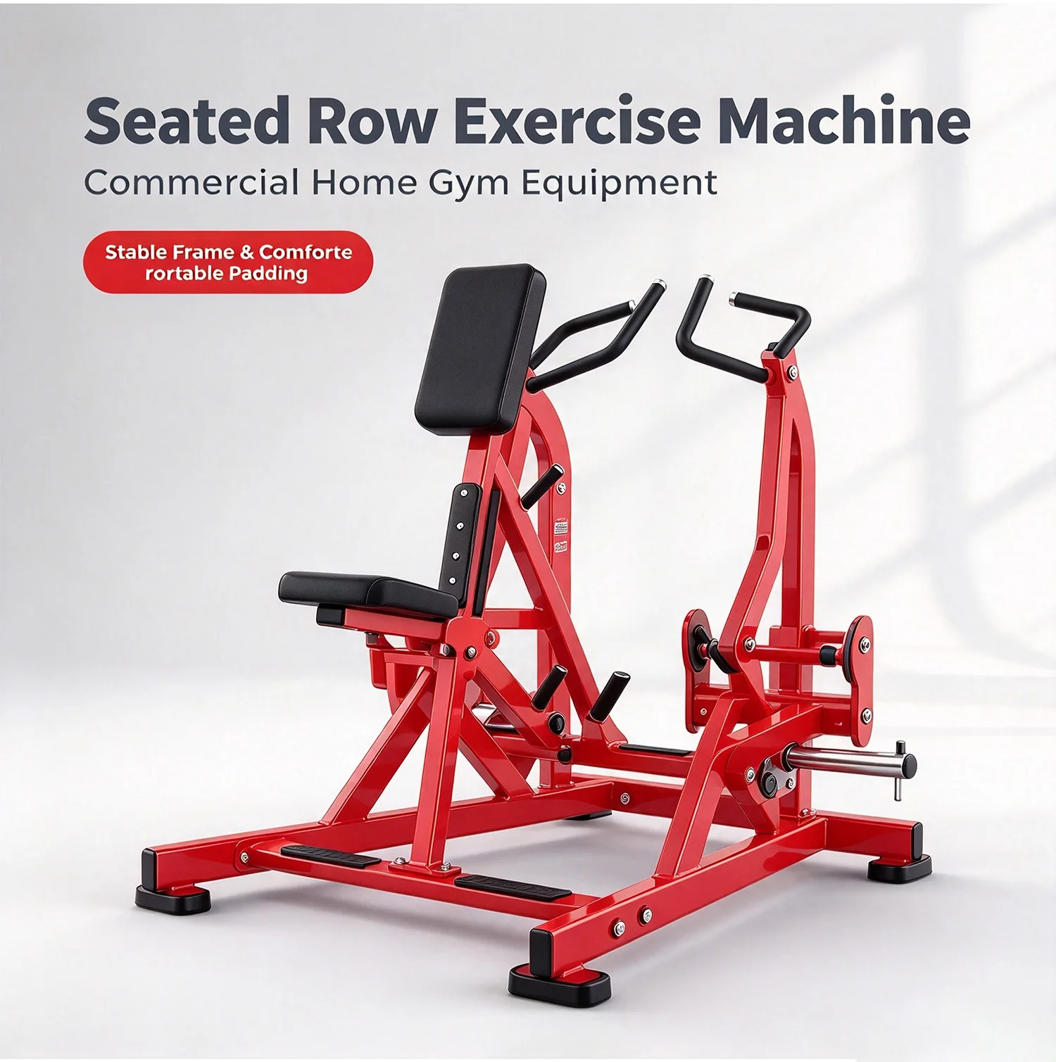 Commercial Separate Plate Weighted Rowing Pullback Trainer Works on the Core Muscles of the Back