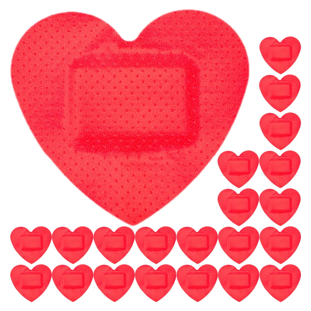 

20 Pcs Cute Care Heart Wound Stickers Bandage 520X420X020CM Waterproof Adhesive Bandages Hemostatic Patches