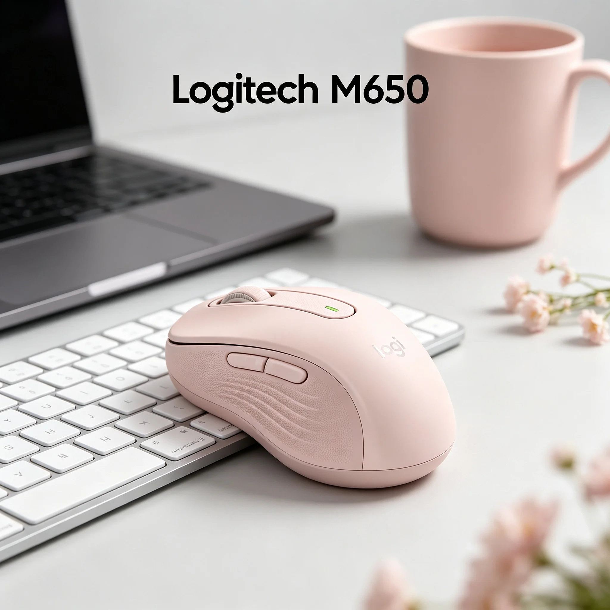 Logitech Signature M650 Wireless Mouse Multi Device Connect Up To 3 Devices 5 Programmable Buttons Logi Bolt USB Receiver Contou