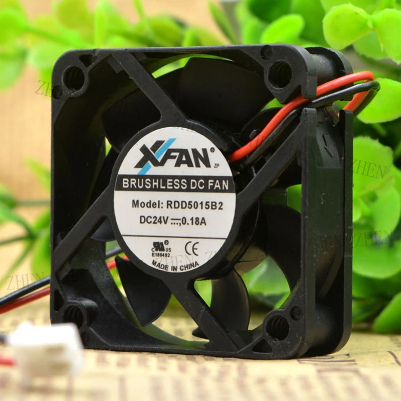 S New for XFAN RDD5015B2 DC24V 0.18A 2-line inverter Cooling fan#QW