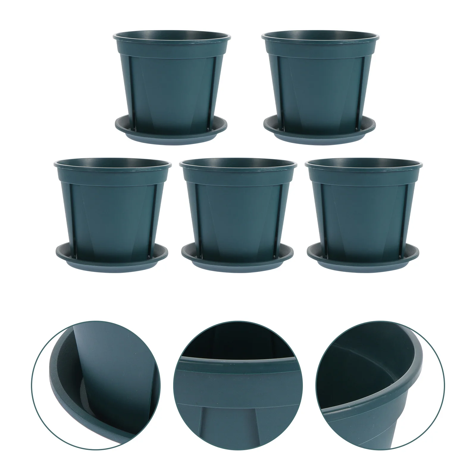 

5Sets Root Control Plastic Planters Sturdy Simple Installation for Household Indoor Outdoor Plant Containers Garden