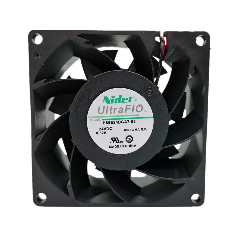 جديد الأصلي H80E24BGA7-53 24V 0.52A 8038 80x80x38 مللي متر مروحة التبريد المبرد