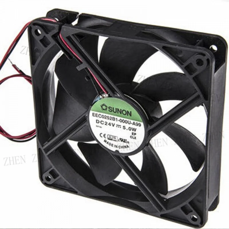 

Y для Sunon EEC0252B1-000U-A99 24 В 5,0 Вт 120*120*25 мм 2-проводной вентилятор # M492A QL