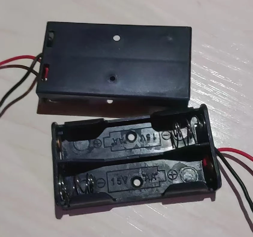 18650 Battery Holder Box Battery Storage Case 1/2/3/4 Cell Plastic Container with Connect Black Red Wires