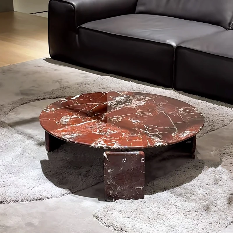 

Italian Minimalist Coffee Table Modern Nordic Designersimple Clear Round Side Table Aesthetic Unique Meubles Salon Furniture