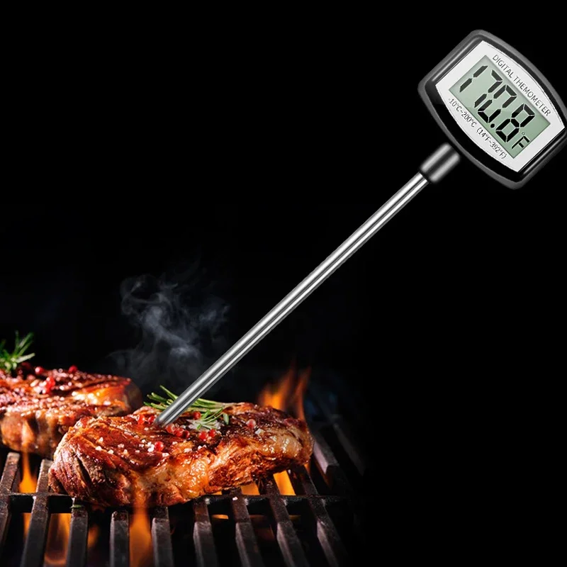 Large screen Digital Kitchen Meat Thermometer for BBQ Grill Food Cooking Oven Meat Thermometer Fish Chicken Barbecue Accessories