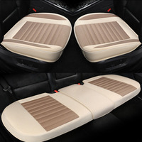 Breathable Car Seat Covers Universal Flax Front/rear Seat Non-slip Seat Cushion Suitable For Most Sedan SUV Interior Protection