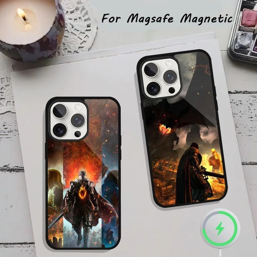 Game D-Dragons Dogma 2 Phone Case  For iPhone 15 12 13 14 11 Pro Plus Max Magsafe Magnetic Wireless Charging shell