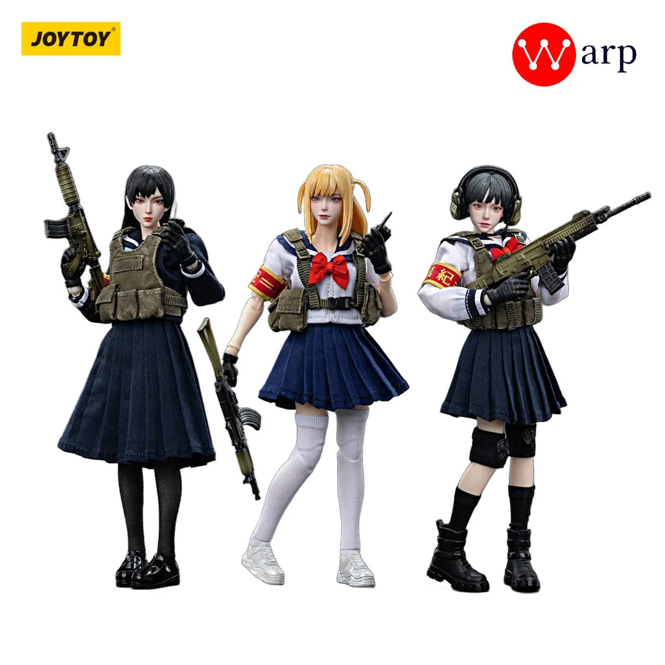 

[In-Stock] JOYTOY 1/12 Action Figure Doll Campus Agent FRONTLINE CHAOS DORA JK Uniform Girl Soldier Anime Military Model