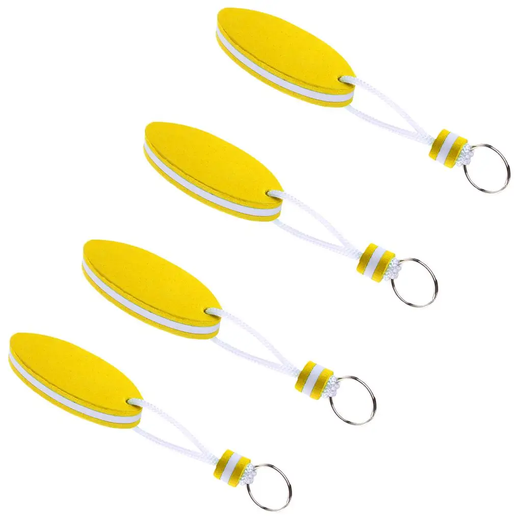 Floating Keychain EVA Material Bright Color Boat Key Float Holder for Water Skiing Fishing Rafting