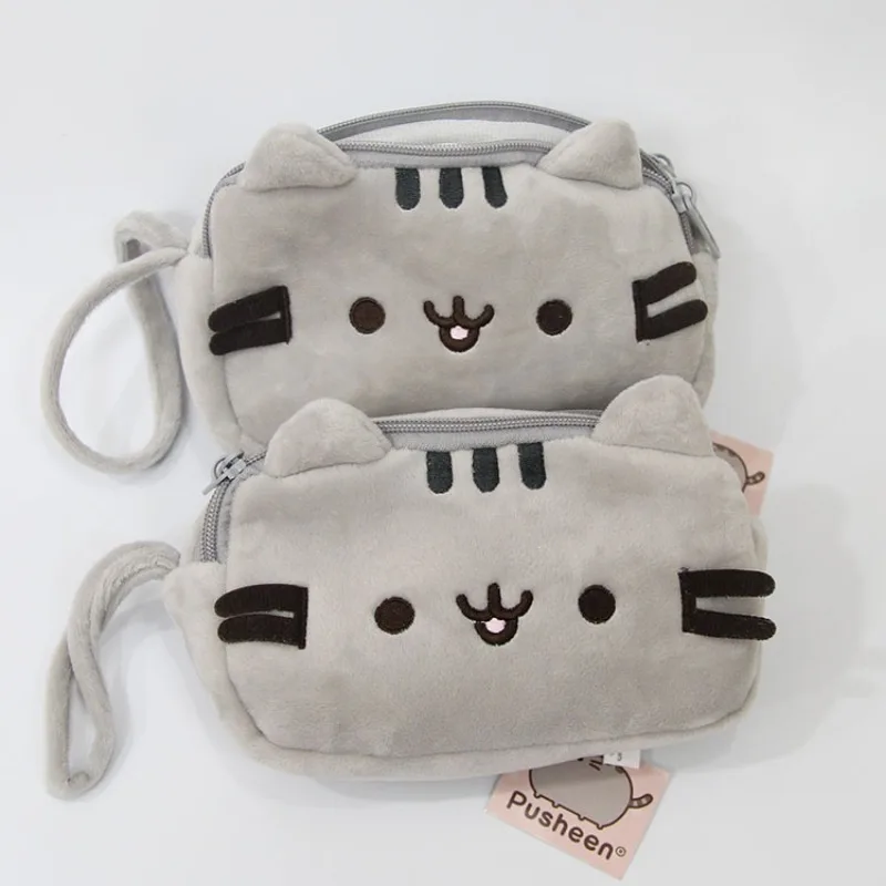 Pusheen pojemne torby do przechowywania portmonetek Anime Fashiojn zamek błyskawiczny klucz do makijażu kreskówka torebka na przyjęcie urodzinowe