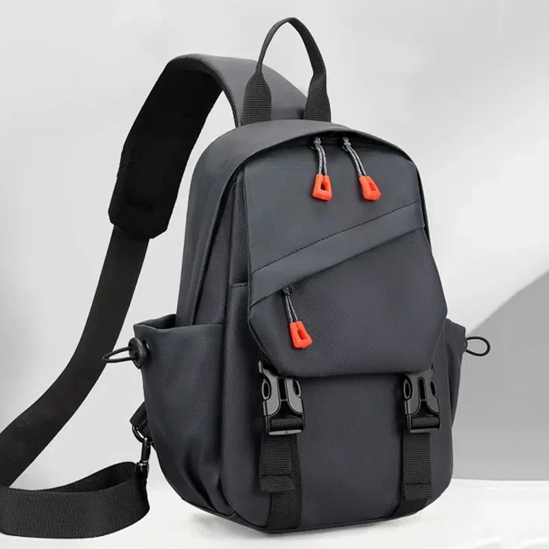 Men's Outdoor Sports Chest Bag Multiple Pockets Shoulder Bag Suitable for Suitable for Daily Outdoor Sports Cycling Hiking