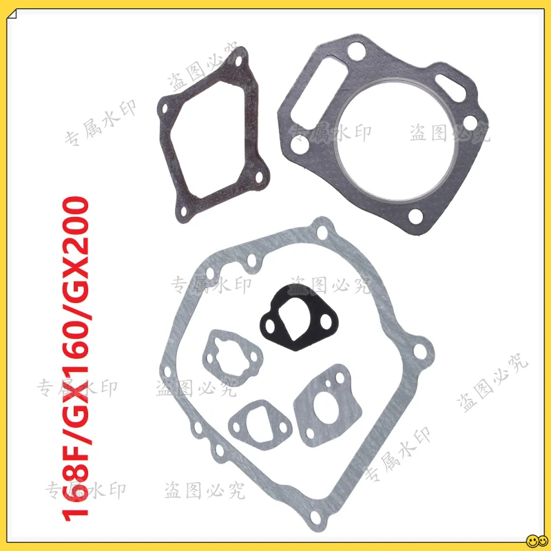GX160 GX200 168F/170F 2-3KW High Quality Engine Gasket Set for Generator Edging Machine