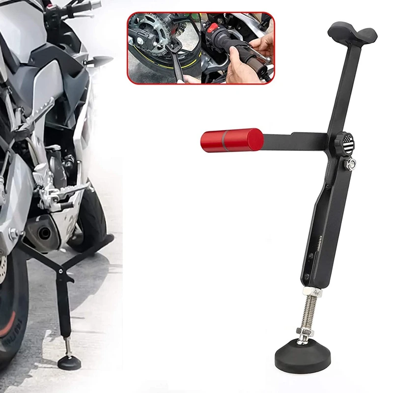 Motorcycle Rear Wheel Lift Stand Portable Paddock Stand Chain Tool Kit For Chain Cleaning Chain Lubrication