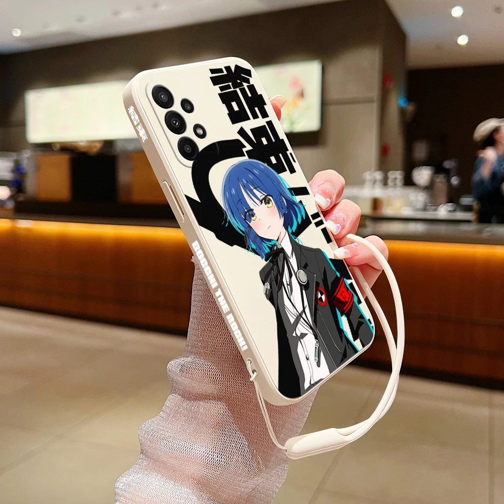 Comics BOCCHI THE ROCK! Phone Case For Xiaomi Poco M5 X5 F5 F4 X4 M4 F3 X3 M3 F2 X2 GT Pro C40 C31 4G 5G Cover With Hand Strap