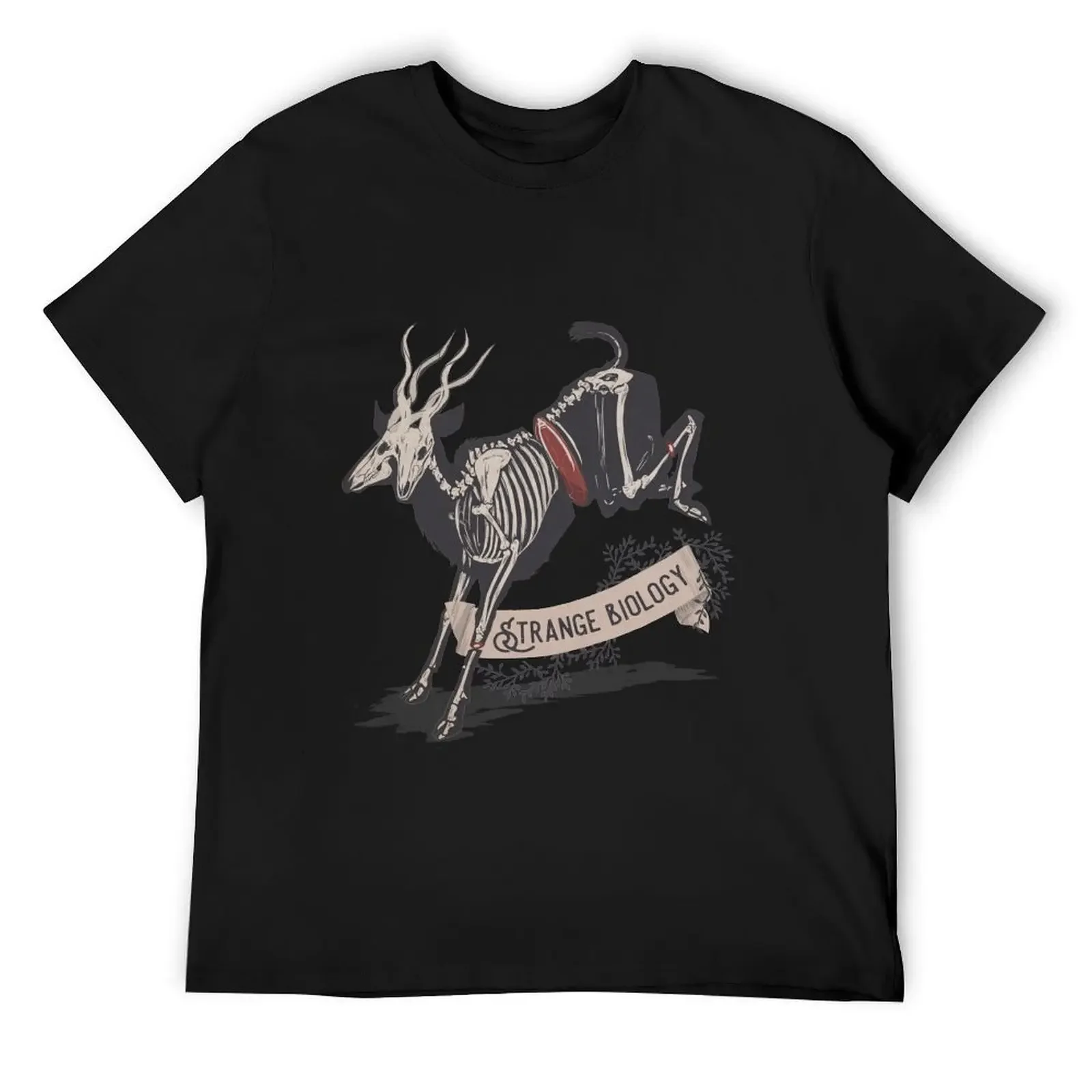 Strange Biology Rustic Antelope Skeleton T-Shirt graphic tee shirt man clothes aesthetic clothes shirts men