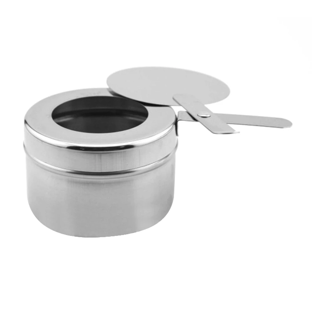 A76I-Hot Pot Fuel Rack, Stainless Steel Match Core Fuel Rack, Canned Warming Box Rack With Safetys Cover,For BBQ, Partys