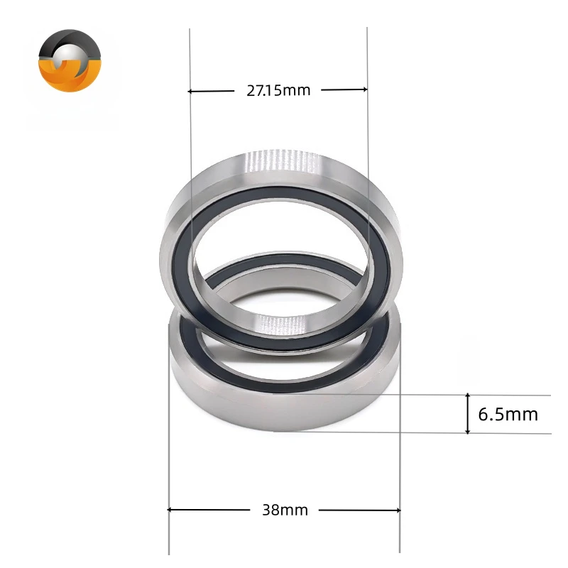 2PCS MH-P09K 27.15x38x6.5 mm 36°/45°  Road MTB Angular Contact Bicycle Bearing MH P09K Bike Headset Bearings