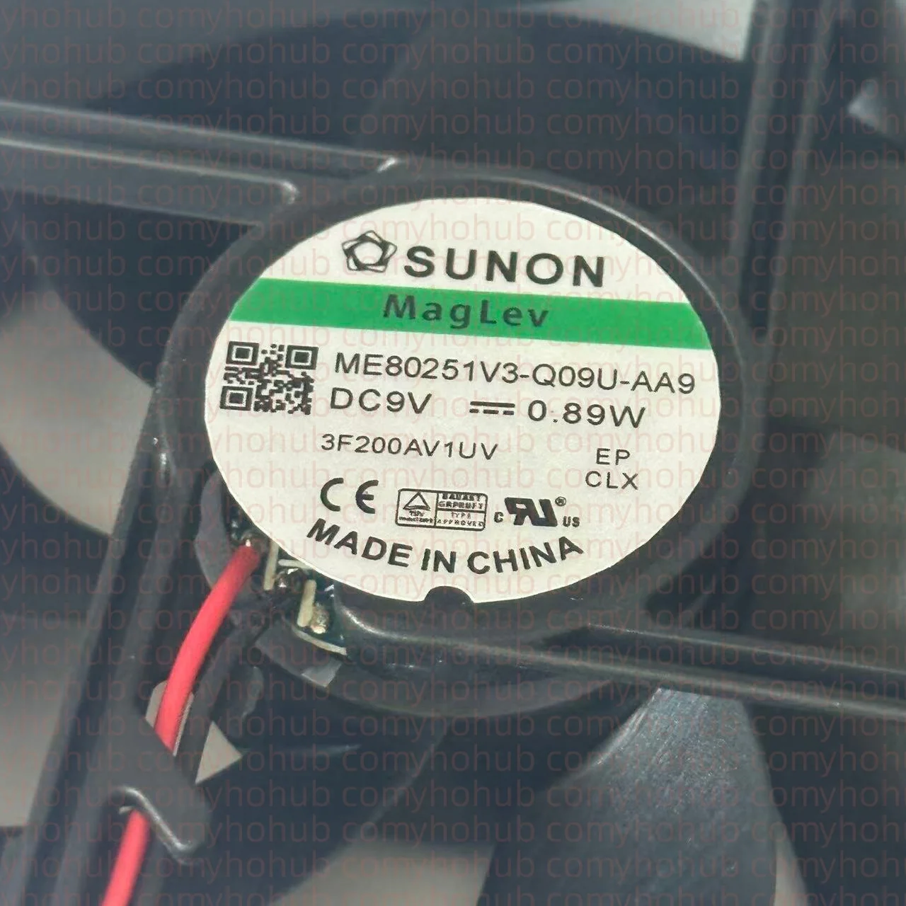 SUNON ME80251V3-Q09U-AA9 DC 9V 0.89W 80x80x25mm 2선 서버 냉각 팬