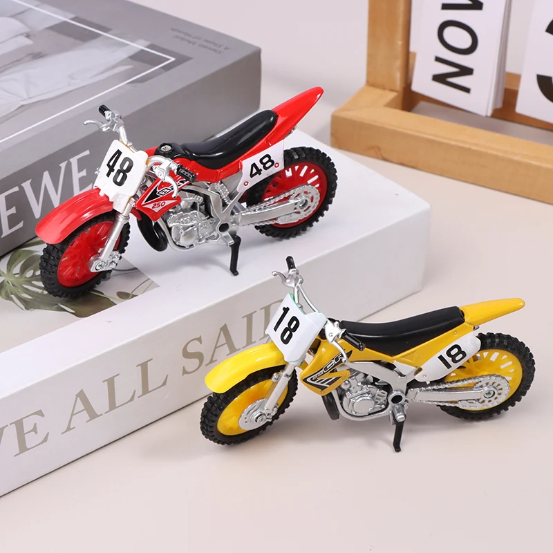 1:18 Model Miniature Off-road Motorcycle Diecast Alloy Motorcycle Collectibles Gifts Toys For Boys