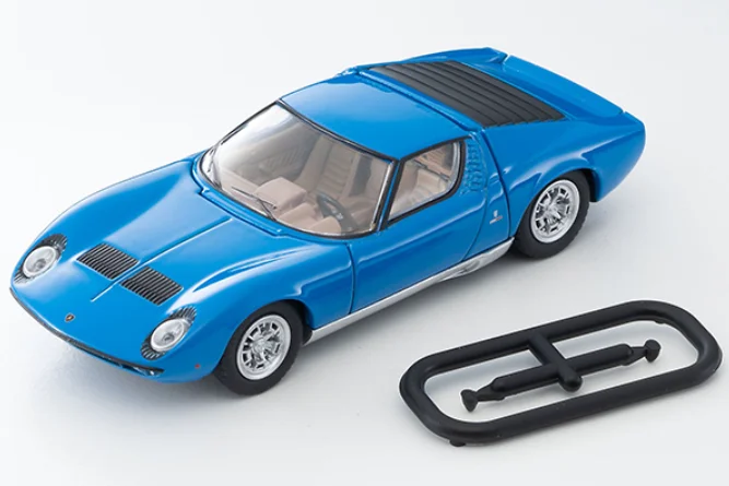 24.7 Tomytec Tomica TLV Miura P400 Blue Limited Edition Simulation Alloy Static Car Model Toy Gift