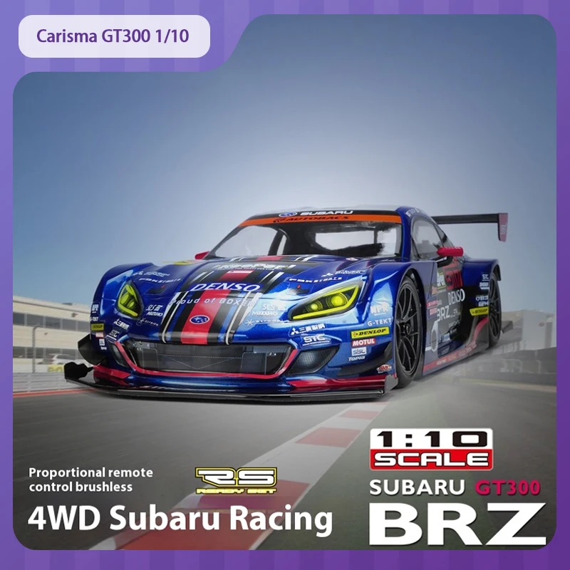 

Carisma GT300 1/10 RC Car Professional RC Brushless Remote Control Car 4WD Simulation Subaru Rally Cars Children's Adult Toy