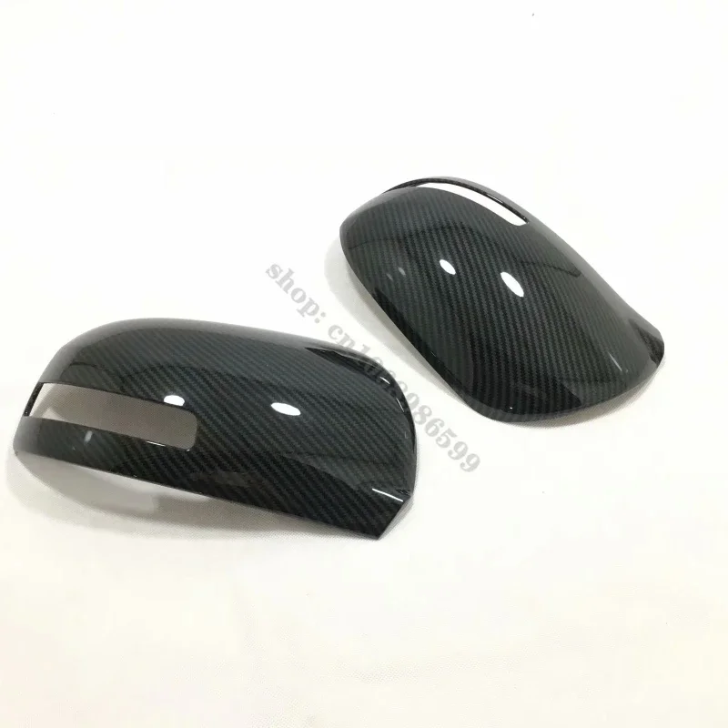 For Mitsubishi ASX 2013-2020 2pcs/set Car Side Mirror Carbon Fiber/ABS Rear View Mirror Cover Exterior Car Styling Accessories