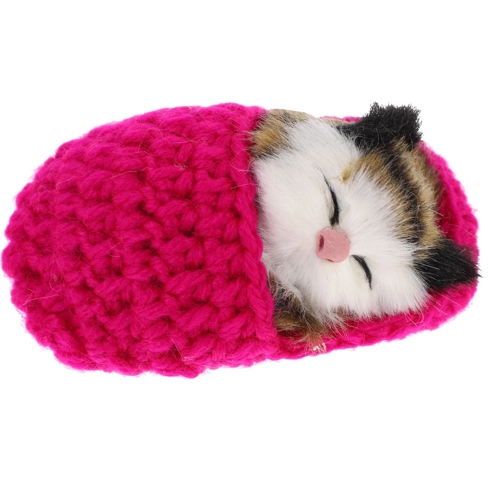 

Sleeping Simulated Cat Slippers Girl Toy Interactive Birthday Present Lifelike for Kids