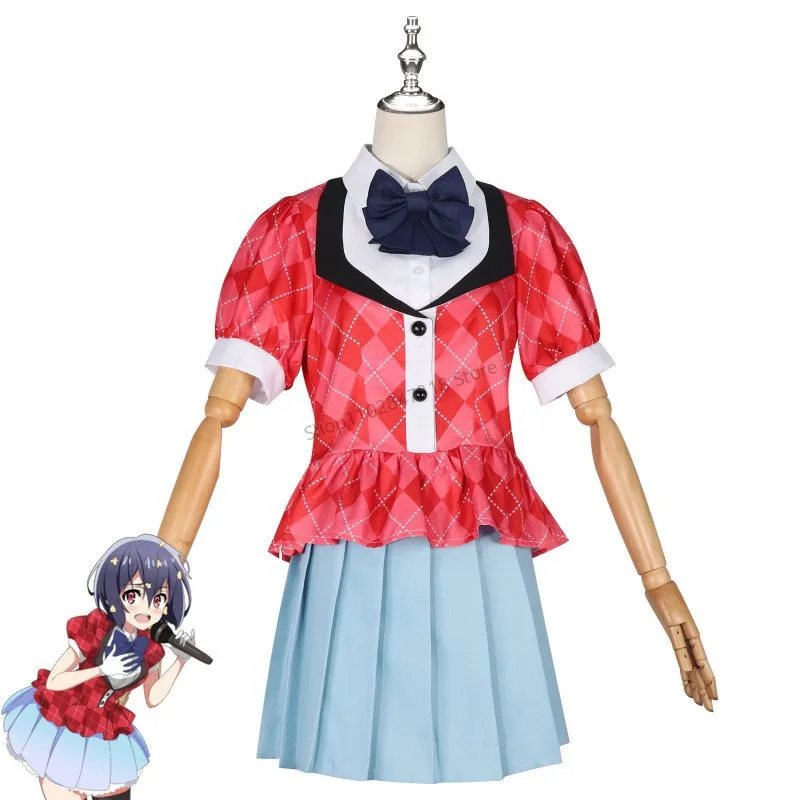 

Костюм для косплея аниме Mizuno Ai, Zombie Land Saga, железная оборка, сценические наряды, вечерние костюмы на Хэллоуин, униформа JK для девочек, юбка