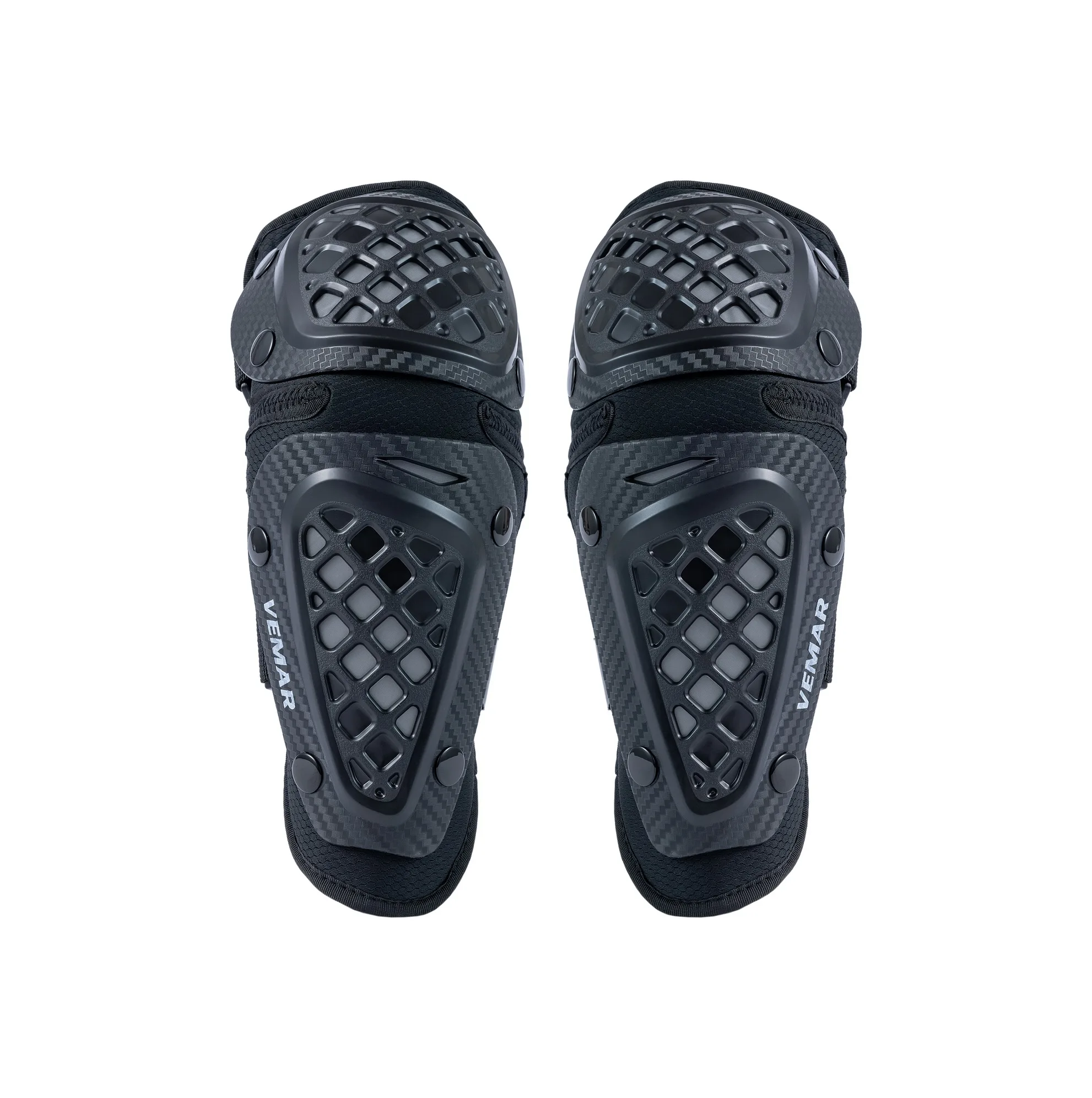 

Universal Motorcycle Leg Knee Elbow Guards, Mesh Ventilation Protective Gear Set with Shockproof Design for All Season Riding