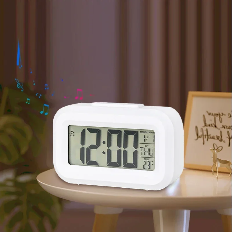 Mini Timer Smart Clock, Multi functional Alarm Clock Student Time Manager, Desktop Silent Bedside Electronic Small Alarm Clock